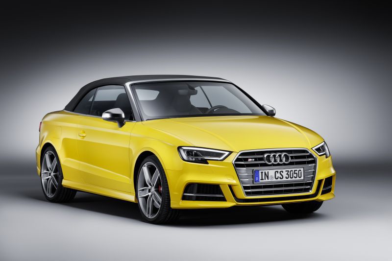 FCNNYBF Heckspoiler Für Audi S3 Cabriolet 8V 2014-2020 - Carbon Fiber Look ABS Material